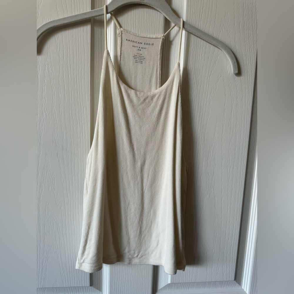 American Eagle white ribbed tank top